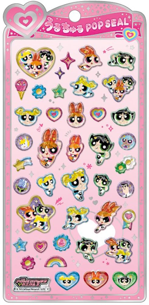 Amazon.co.jp: クラックス CRUX うるちゅる ポップシール パワーパフ